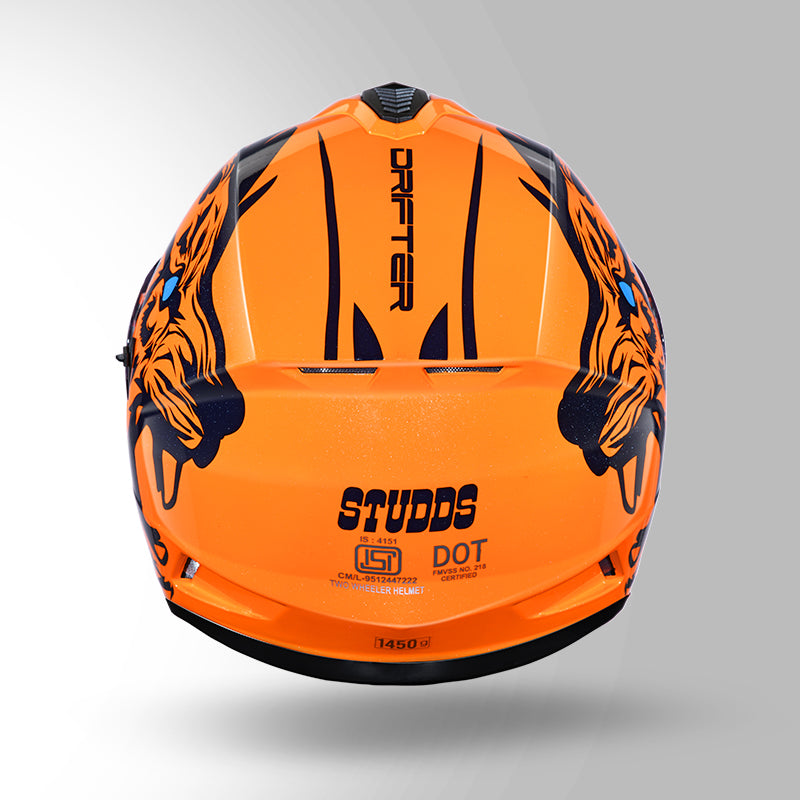 DRIFTER D2 LEOPARD DECOR ORANGE & BLUE