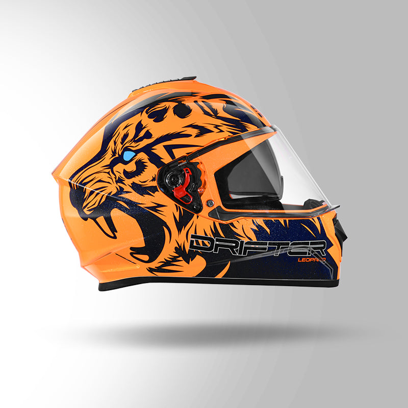 DRIFTER D2 LEOPARD DECOR ORANGE & BLUE