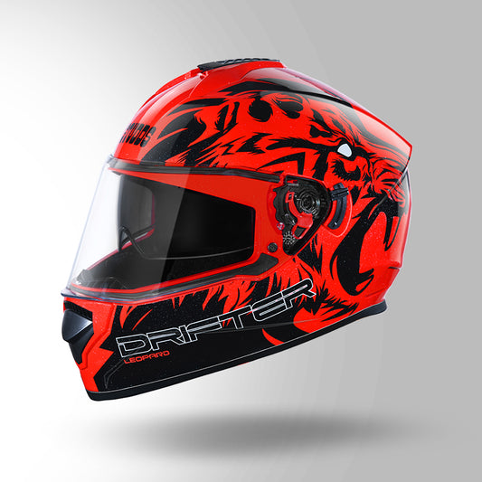 DRIFTER D2 LEOPARD DECOR RED & BLACK