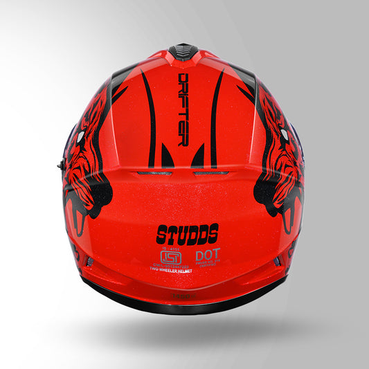DRIFTER D2 LEOPARD DECOR RED & BLACK