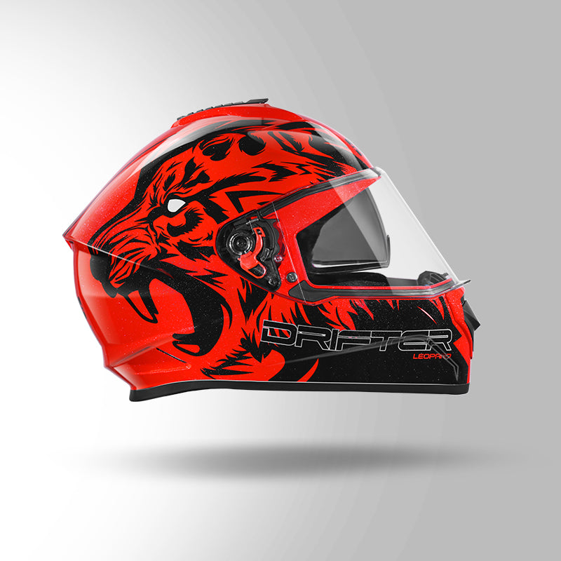 DRIFTER D2 LEOPARD DECOR RED & BLACK