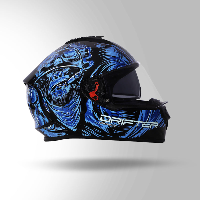 DRIFTER D3 RAMPAGE DECOR BLACK AND BLUE