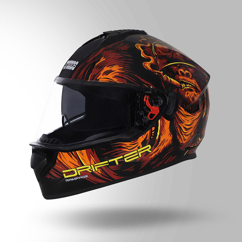 DRIFTER D3 RAMPAGE DECOR BLACK / RED AND ORANGE