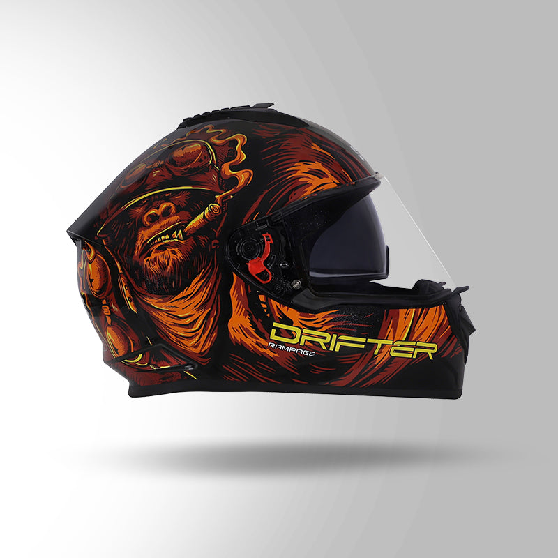 DRIFTER D3 RAMPAGE DECOR BLACK / RED AND ORANGE