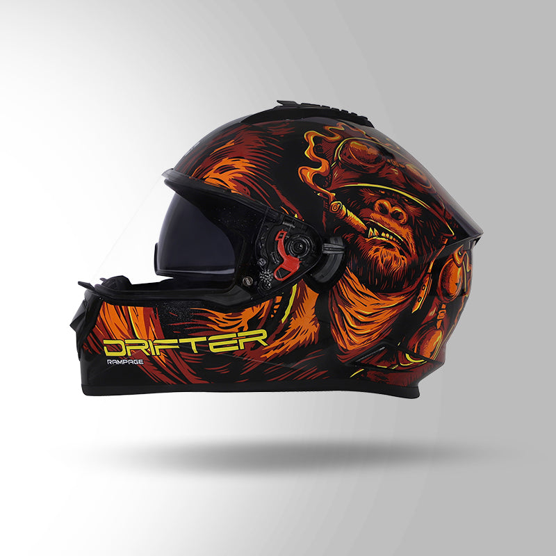 DRIFTER D3 RAMPAGE DECOR BLACK / RED AND ORANGE