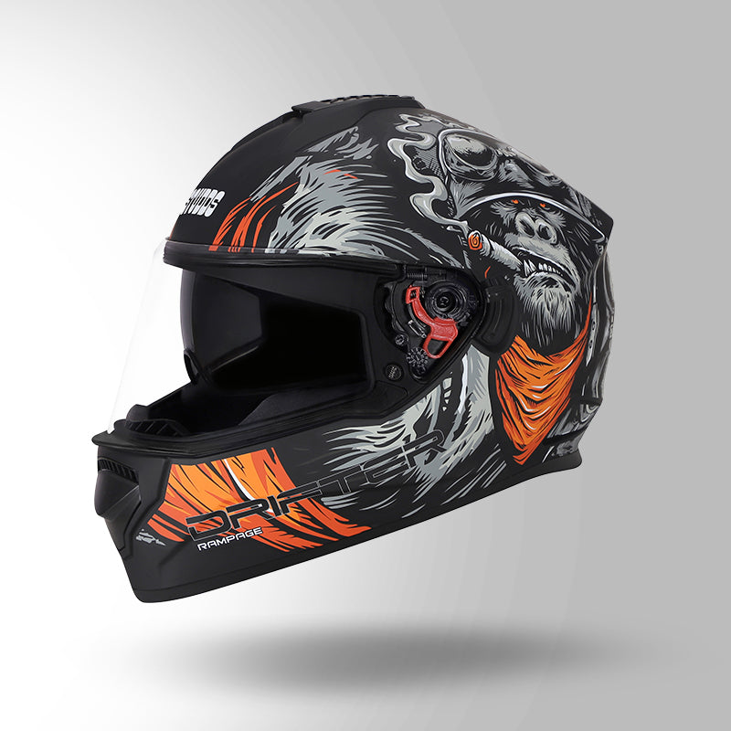 DRIFTER D3 RAMPAGE DECOR MATT BLACK AND ORANGE
