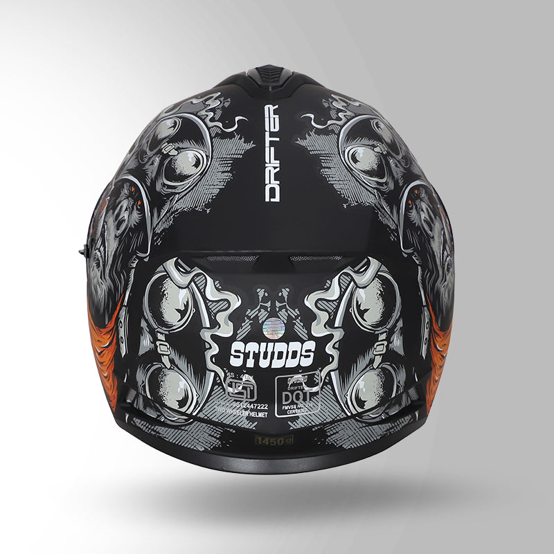 DRIFTER D3 RAMPAGE DECOR MATT BLACK AND ORANGE