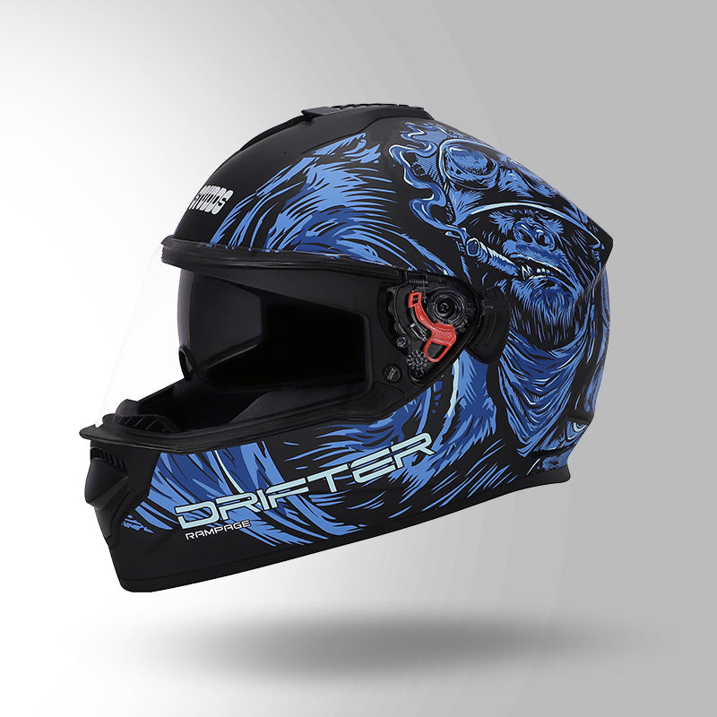 DRIFTER D3 RAMPAGE DECOR MATT BLACK & BLUE
