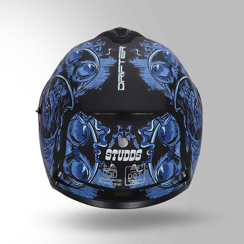 DRIFTER D3 RAMPAGE DECOR MATT BLACK & BLUE