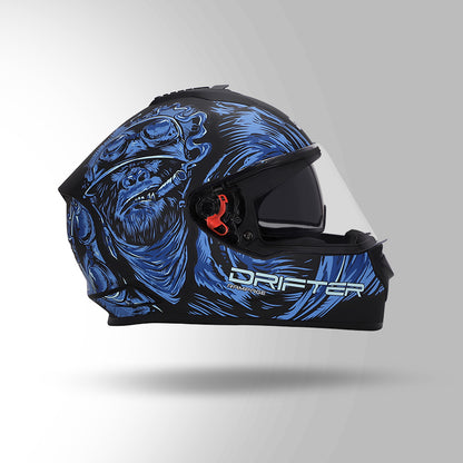 DRIFTER D3 RAMPAGE DECOR MATT BLACK & BLUE