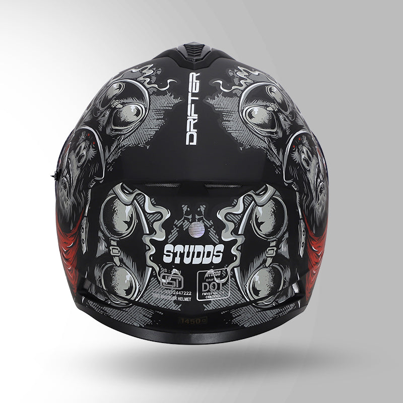 DRIFTER D3 RAMPAGE DECOR MATT BLACK / GREY AND RED