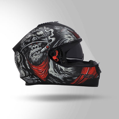 DRIFTER D3 RAMPAGE DECOR MATT BLACK / GREY AND RED