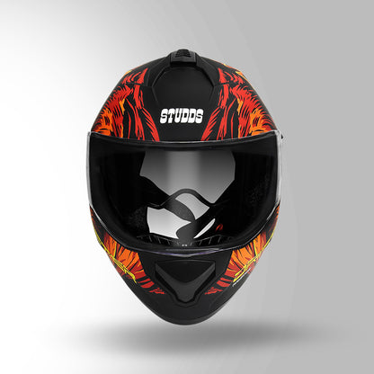 DRIFTER D3 RAMPAGE DECOR MATT BLACK / RED & ORANGE