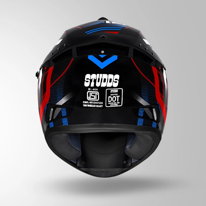 DRIFTER D4 R1 DECOR BLACK / RED & BLUE