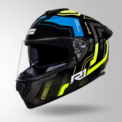 DRIFTER D4 R1 DECOR BLACK / YELLOW & GREY