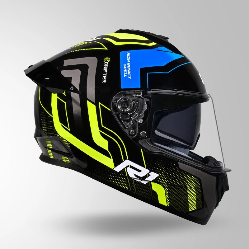 DRIFTER D4 R1 DECOR BLACK / YELLOW & GREY