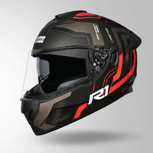 DRIFTER D4 R1 DECOR MATT BLACK & RED