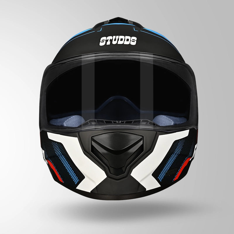 DRIFTER D4 R1 DECOR MATT BLACK / RED & BLUE