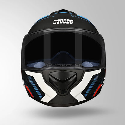 DRIFTER D4 R1 DECOR MATT BLACK / RED & BLUE