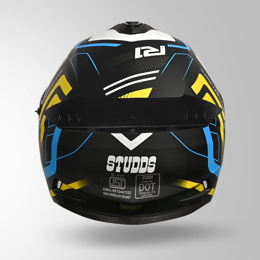 DRIFTER D4 R1 DECOR MATT BLACK / YELLOW & WHITE