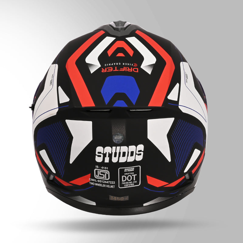 DRIFTER D5 FIKER DECOR MATT BLACK & BLUE