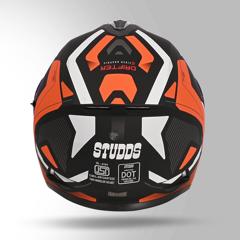 DRIFTER D5 FIKER DECOR MATT BLACK & ORANGE