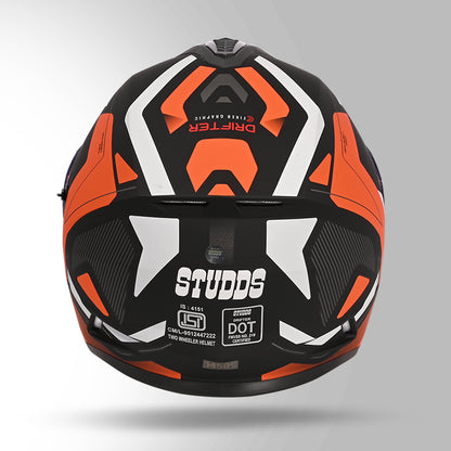 DRIFTER D5 FIKER DECOR MATT BLACK & ORANGE