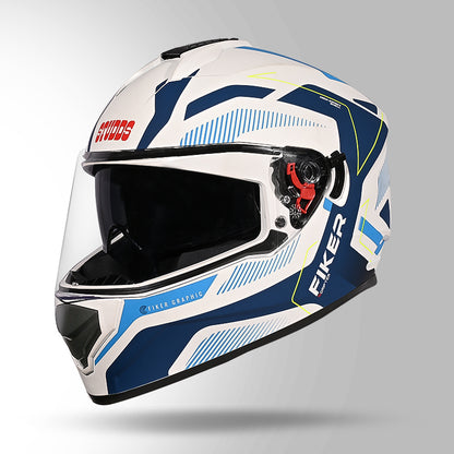 DRIFTER D5 FIKER DECOR MATT WHITE & BLUE