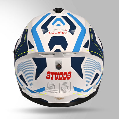 DRIFTER D5 FIKER DECOR MATT WHITE & BLUE