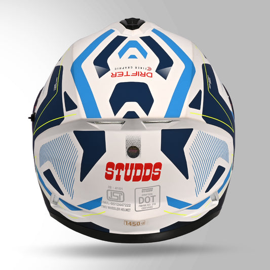 DRIFTER D5 FIKER DECOR MATT WHITE & BLUE