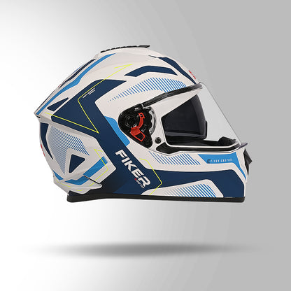 DRIFTER D5 FIKER DECOR MATT WHITE & BLUE