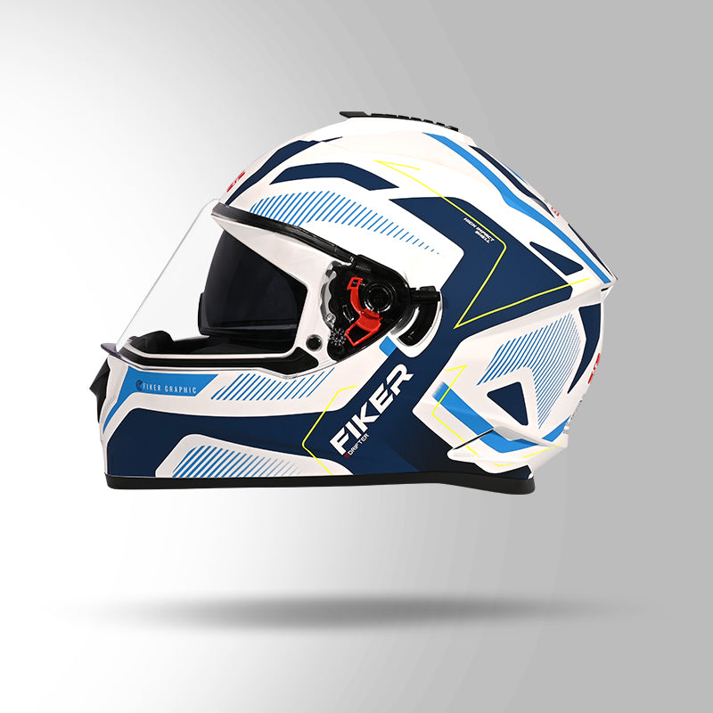 DRIFTER D5 FIKER DECOR MATT WHITE & BLUE