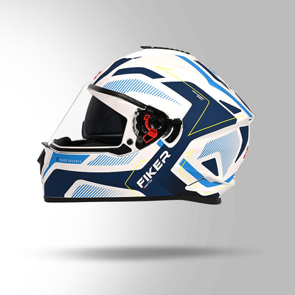 DRIFTER D5 FIKER DECOR MATT WHITE & BLUE