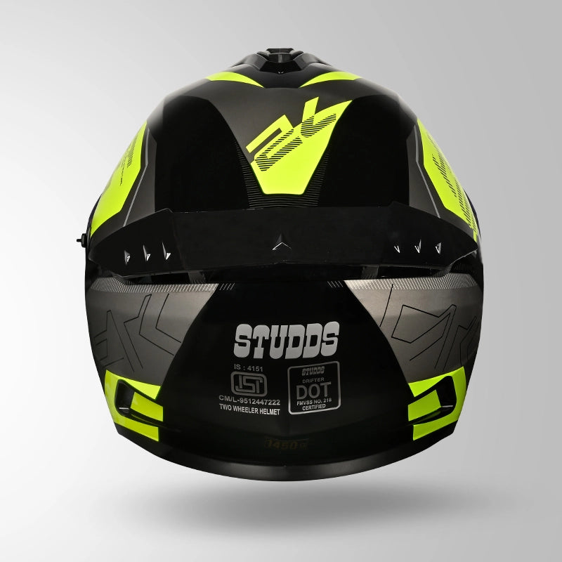 DRIFTER D6 REBELLION DECOR BLACK / FLUORESCENT YELLOW & YELLOW