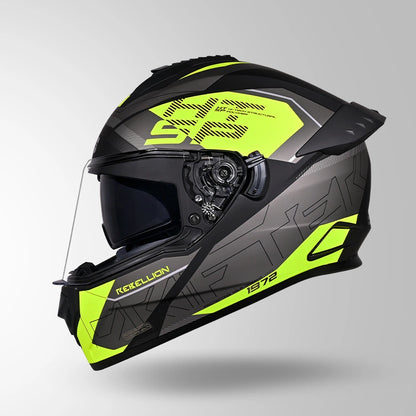 DRIFTER D6 REBELLION DECOR MATT BLACK / FLUORESCENT YELLOW & YELLOW
