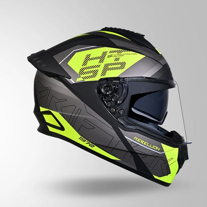 DRIFTER D6 REBELLION DECOR MATT BLACK / FLUORESCENT YELLOW & YELLOW