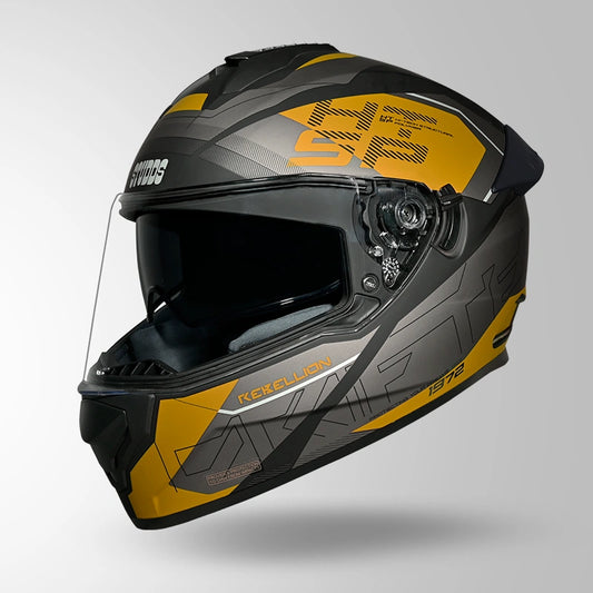 DRIFTER D6 REBELLION DECOR MATT BLACK & YELLOW