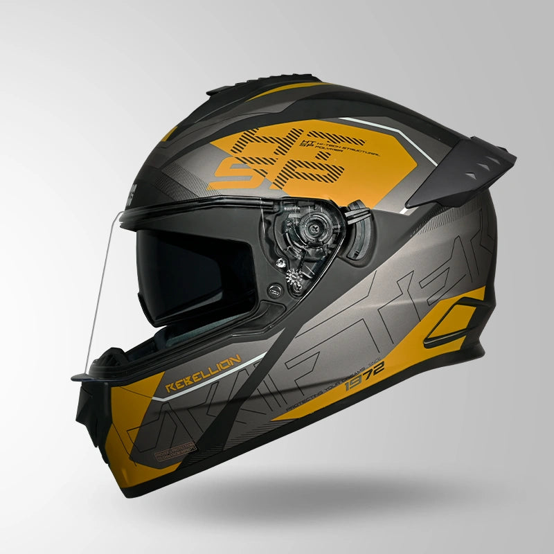 DRIFTER D6 REBELLION DECOR MATT BLACK & YELLOW