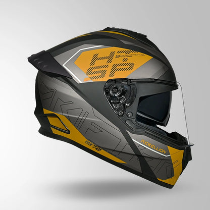 DRIFTER D6 REBELLION DECOR MATT BLACK & YELLOW