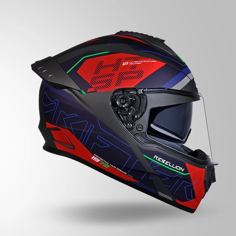 DRIFTER D6 REBELLION DECOR MATT GREY & BLUE