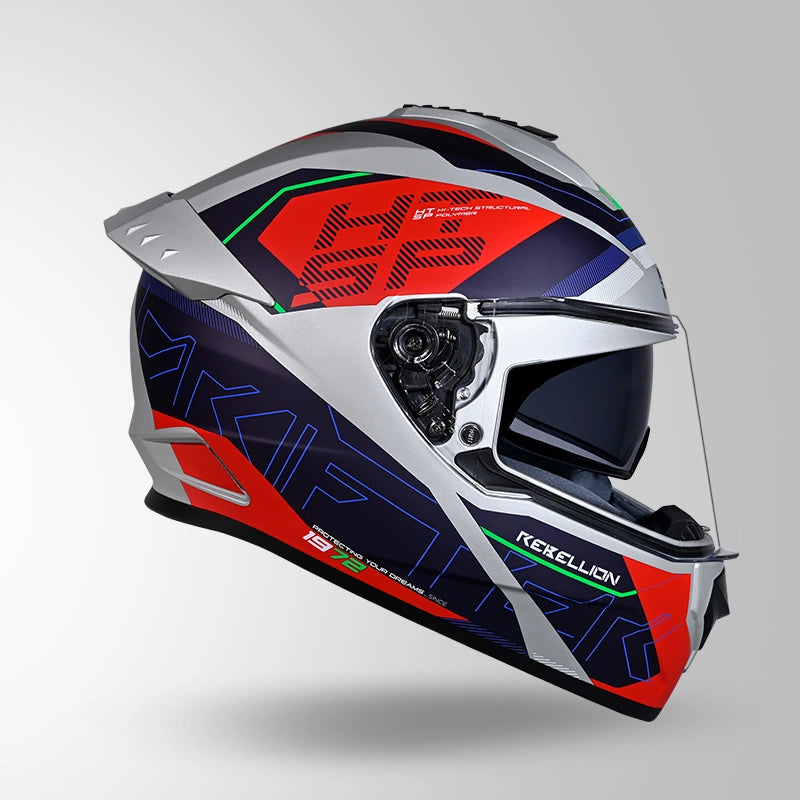 DRIFTER D6 REBELLION DECOR MATT SILVER & BLUE