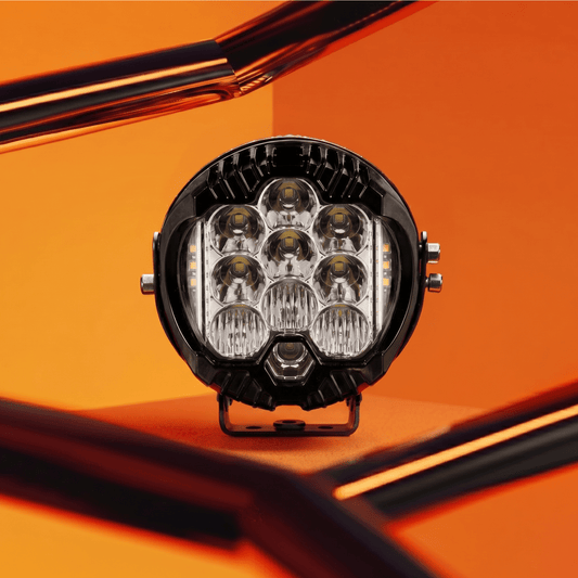 LGP Little Monster White LED Fog Lamp for Bike | Compact Spotlight Auxiliary Light | Waterproof, Universal Motorcycle & Scooter Fit