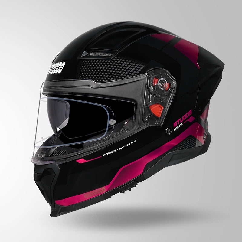 HELIOS ASPHALT CHROME EDITION BLACK & MAGENTA PINK