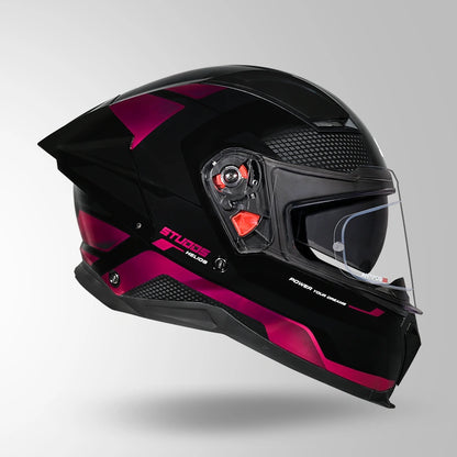 HELIOS ASPHALT CHROME EDITION BLACK & MAGENTA PINK