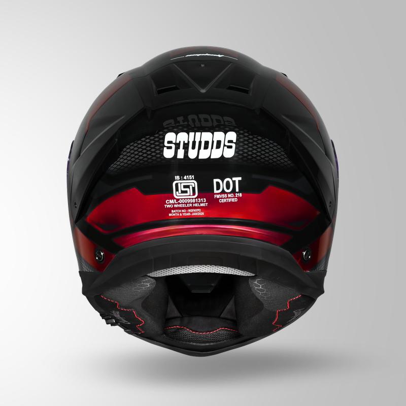 HELIOS ASPHALT CHROME EDITION BLACK & RED