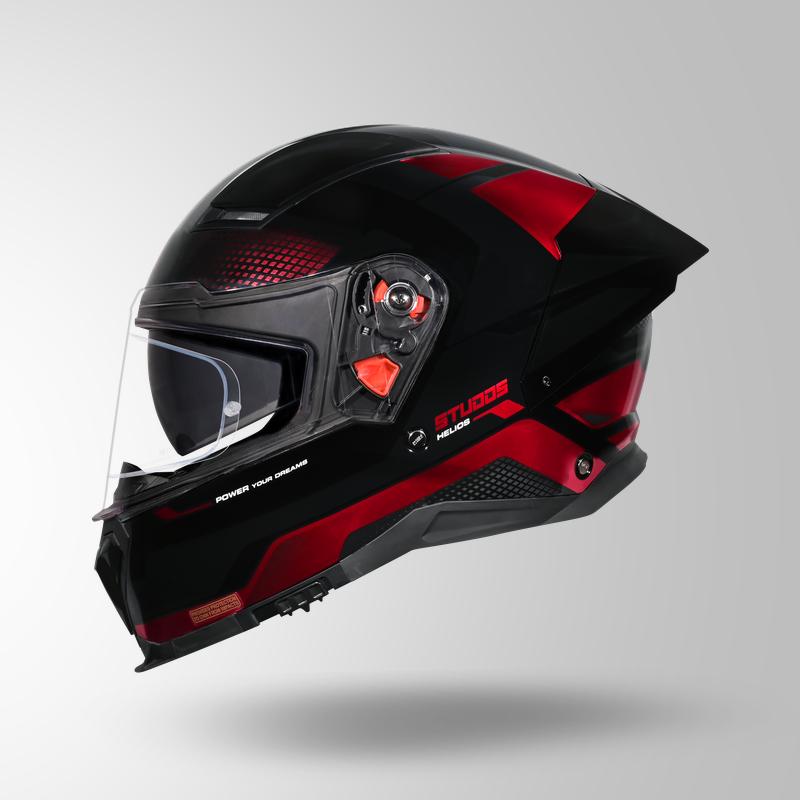 HELIOS ASPHALT CHROME EDITION BLACK & RED