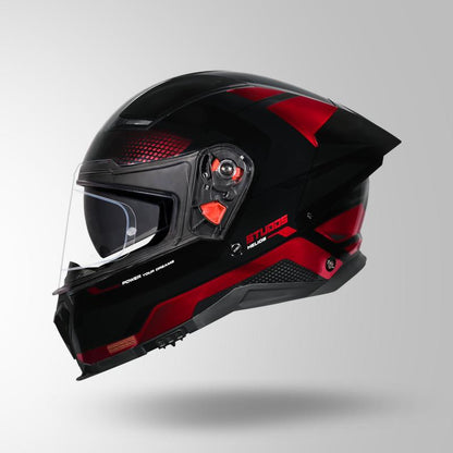 HELIOS ASPHALT CHROME EDITION BLACK & RED