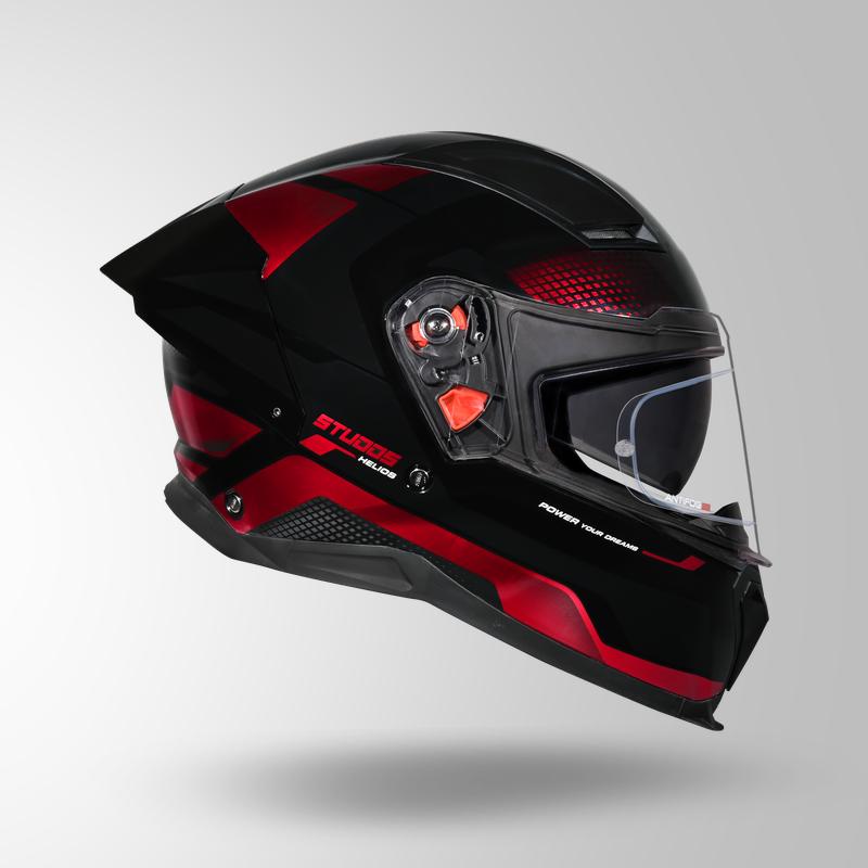 HELIOS ASPHALT CHROME EDITION BLACK & RED