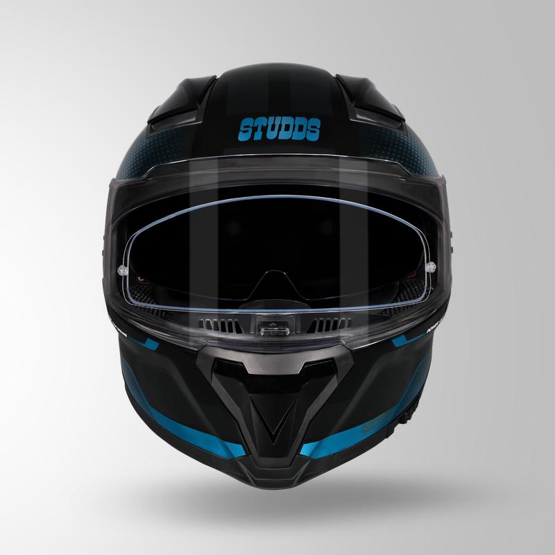 HELIOS ASPHALT CHROME EDITION BLACK & TEAL BLUE
