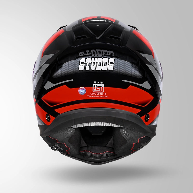 HELIOS D1 ASPHALT DECOR BLACK / GREY & RED